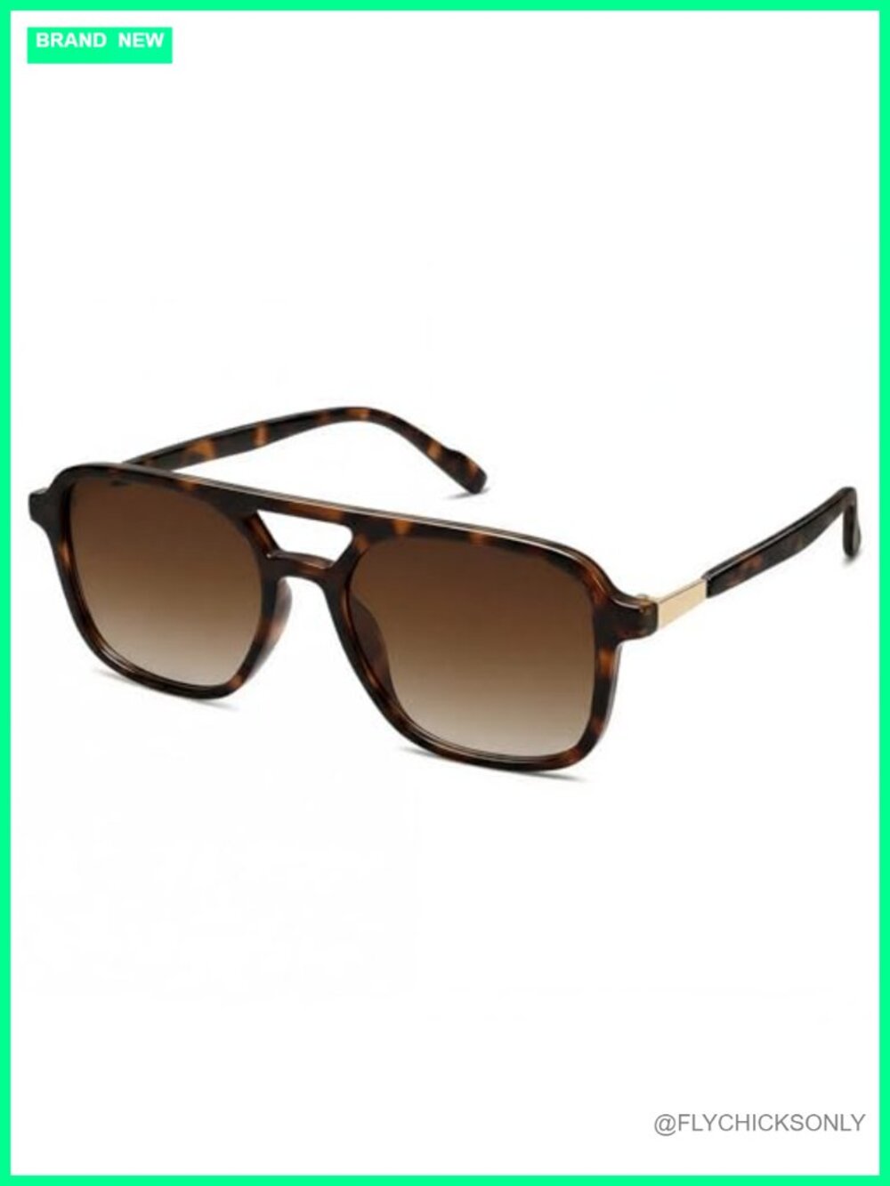 Retro Rectangle Sunglasses UV400 Protection Unisex